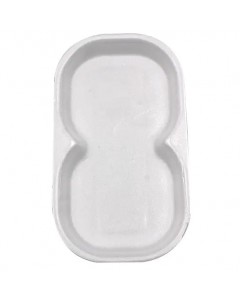 Vaschetta polistirolo liscia art.86 mm 222x125x25 pz.570 Sirap