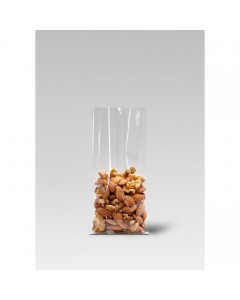 Sacchetto con soffietto piatto in PP 80+60x300 mm. pz.100