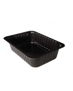 Vaschetta in cpet nere 1000 ml pz.75 D50GN 