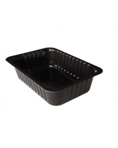 Vaschetta in cpet nere 1615 ml pz.75 D50LN 