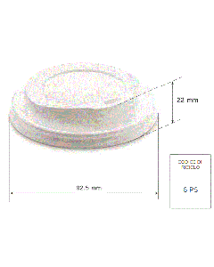 Coperchio con beccuccio in polistirene per bicchiere 12/16oz pz.100