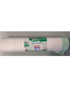 Buste rifiuti biodegradabili a rotolo 70x100 da pz.7