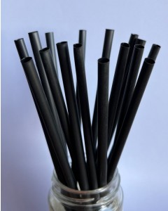Cannucce bio in pla 21x6 pz.250 nere