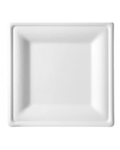 Piatto in polpa di cellulosa bio quadro 26x26 pz.50