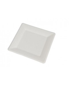 Piatto in polpa di cellulosa quadro 20x20 pz.50 