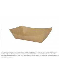 Barchetta avana antigrasso 10oz pz.125 