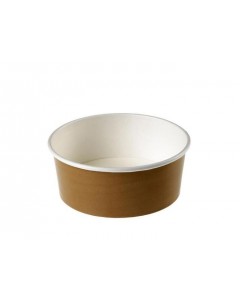 Insalatiera in cartoncino avana 1000 ml pz.24 