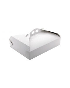 Scatola porta paste in carta bianco ramage 17x23x6.5 cm.