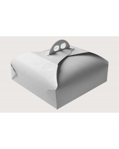 Scatola porta torta bianco ramage Ø50cm pz.25