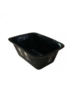 Vaschette in cartoncino termosaldabili  V75G nera pz.200