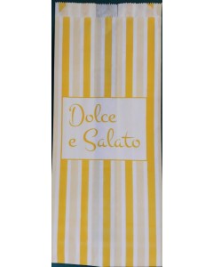 Sacchetto antigrasso riga gialla 15x36 kg.10 