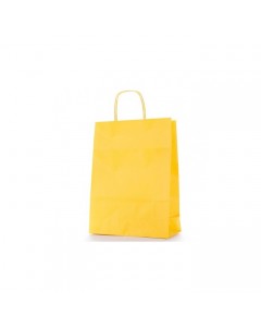Shopper in carta crema manico ritorto 22+10xh29
