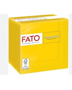 Tovaglioli giallo 24x24 2 veli pz.100 
