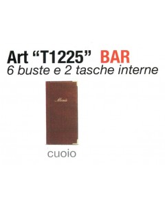 Portamenù t1225 colore cuoio