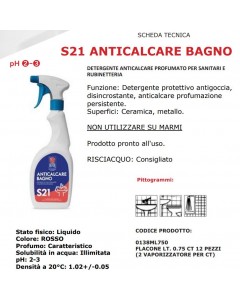 Anticalcare bagno s21 ml.750 