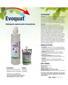 Evoquat lemon detergente igienizzante pavimenti 1kg 