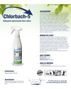 Chlorbach igienizzante cloro 750ml