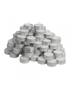 Tealight, 4 ore Ø 39 mm 4 ore Bianco 1000 pz/cartone (10 x 100 pz)