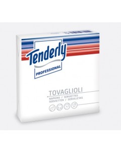 Tovagliolo Tenderly bianco 2veli 33x33cm pz.50