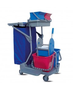 Carrello per pulizie multiuso completo 