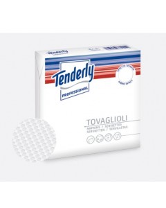 Tovagliolo Tenderly bianco 2veli 38X38cm pz.40