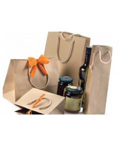 Shopper portabottiglie avano con manico in corda 12x39+9 pz.1