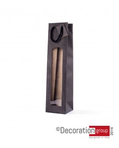 Shoppers black con finestra nero 9+8.5x37 pz.10 