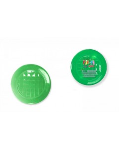 Piatti piani in pet pz.15 verde trasparente