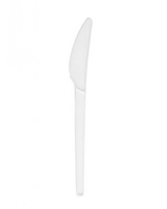 Coltello compostabile in cpla bianca 16.5 cm pz.100
