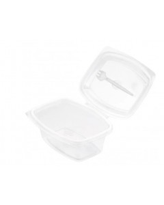 Insalatiera ops saladbox 500cc con coperchio + forchettina pz.400