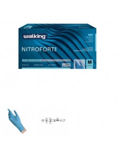 Guanti nitrofort blu taglia m pz.100