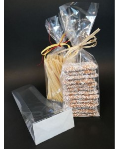 Sacchetto pp bilaccato fondo quadro 80x50x240 mm pz.100