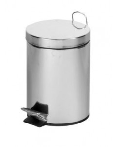 Pattumiera a pedale lt.5 inox