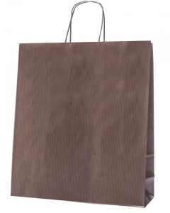 Shopper in carta marrone 22+10x29cm