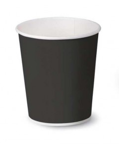 Bicchiere in cartoncino nero 4oz-125ml pz.1000