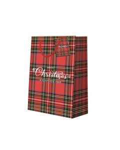 Shoppers scozzese rosso 33+10x45 pz.10