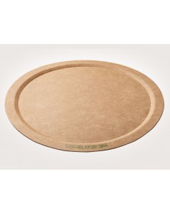 Piatti pizza in cartoncino avana Ø32cm. pz.100