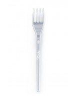 Forchetta trasparente riutilizzabile pz.50