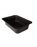 Vaschetta in cpet nere 1615 ml pz.75 D50LN 
