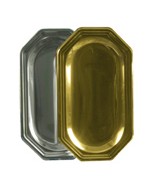 Vassoio in ps oro rettangolare cm. 35x20 art.62408