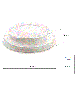 Coperchio con beccuccio in polistirene per bicchiere 12/16oz pz.100