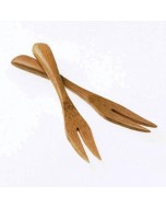 Mini forchetta bamboo natur cm.19 pz.12