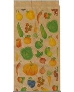Sacchetto in carta avana stampa frutta 15x36 kg.10  