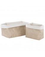 Cesta juta e cotone 19x9.5x15.8 pz.10