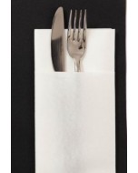 Tovaglioli portaposate pocket 40x40 bianco pz.480