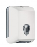Dispenser per carta igienica intercalata mini bianco