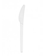 Coltello compostabile in cpla bianca 16.5 cm pz.100