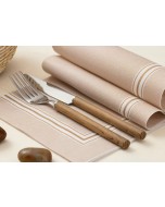Tovagliolo linen ecru 40x40cm pz.50