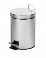Pattumiera a pedale lt.5 inox