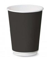 Bicchiere in cartoncino double wall nero 9oz-278ml pz.21